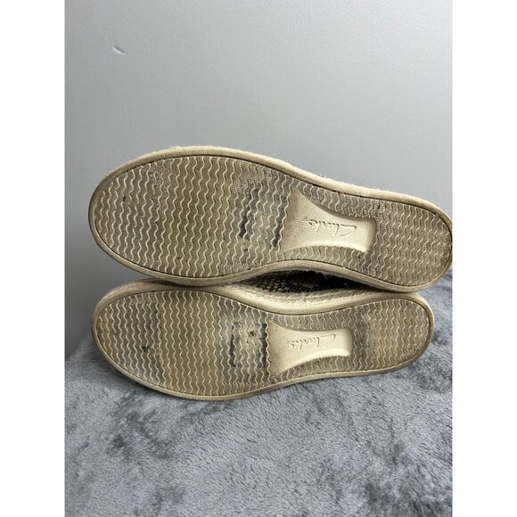 Clark's Azella Theoni Espadrille Brown Snake Slip on Loafer Women's Size 7.5M - Picture 6 of 7